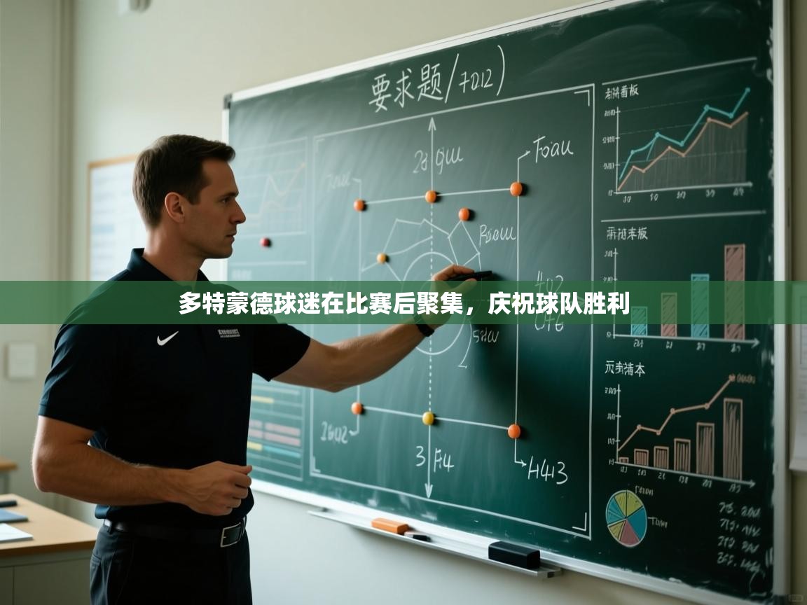 多特蒙德球迷在比赛后聚集，庆祝球队胜利