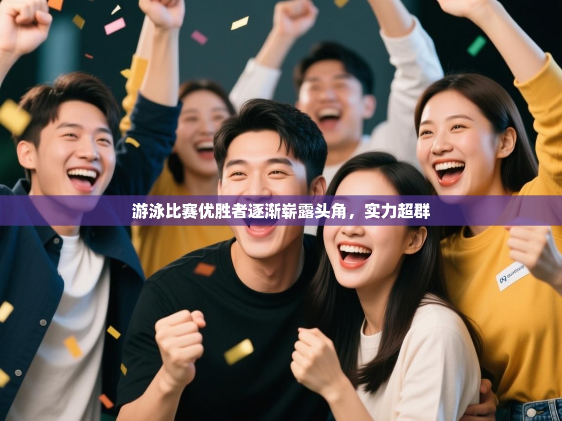 游泳比赛优胜者逐渐崭露头角，实力超群